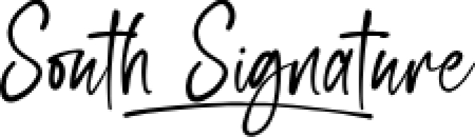 South Signature Font Preview