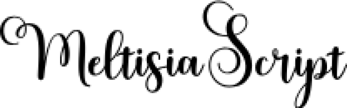 Meltisia Scrip Font Preview