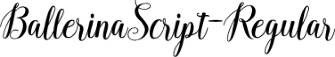 Ballerina Scrip Font Preview