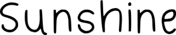 Sunshine Font Preview