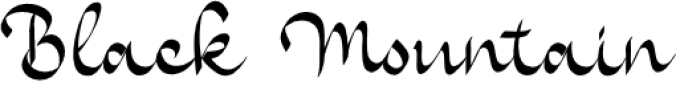 Black Mountai Font Preview