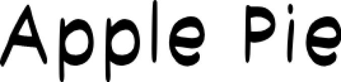 Apple Pie Font Preview