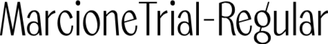 Marcione Trial Font Preview