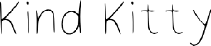 Kind Kitty Font Preview