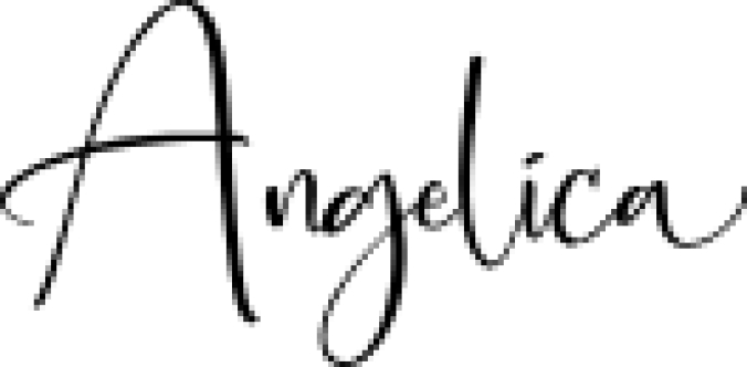 Angelica Font Preview
