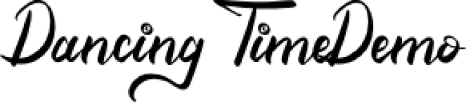 Dancing Time Font Preview