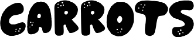 Carrots Font Preview