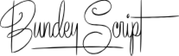 Bundey Scrip Font Preview