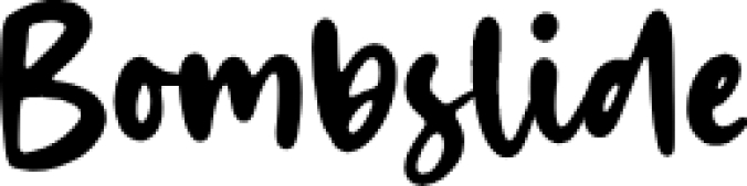 Bombslide Font Preview