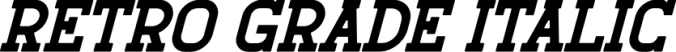 Retro Grade Font Preview