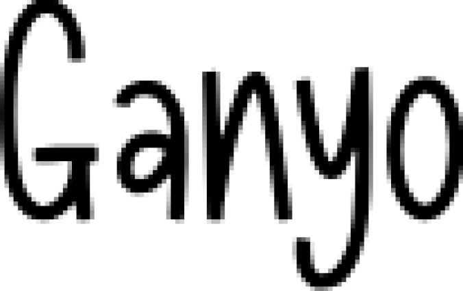 Gany Font Preview