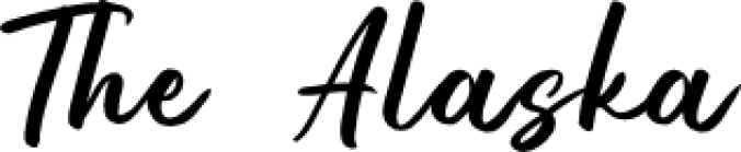 The Alaska Font Preview