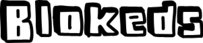 Blokeds Font Preview