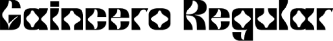 Gaincer Font Preview