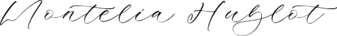 Montelia Hubl Font Preview