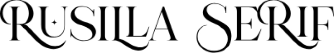 Rusilla Serif - Elegant Serif Font Preview