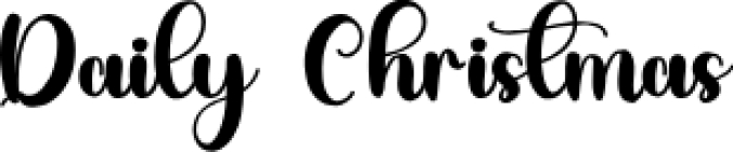 Daily Christmas Font Preview