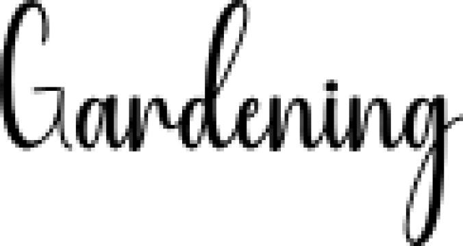 Gardening Font Preview