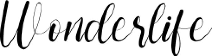 Wonderlife Font Preview