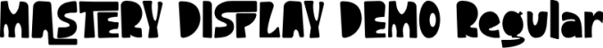 MASTERY DISPLAY Font Preview