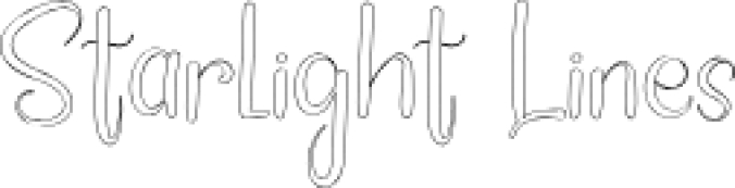 Starlight Lines Font Preview
