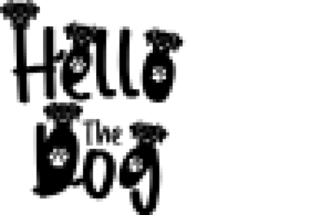 Hello The Dog Font Preview