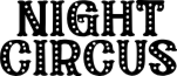 Night Circus Font Preview