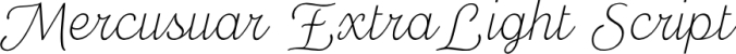 Mercusuar Extra Light Scrip Font Preview