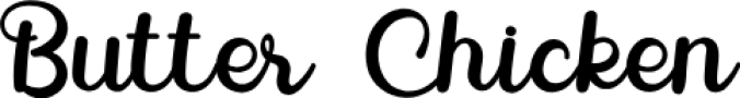 Butter Chicke Font Preview