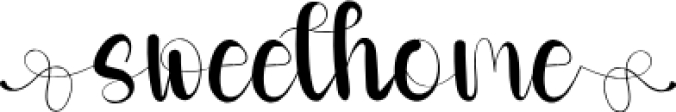 Sweethome Font Preview