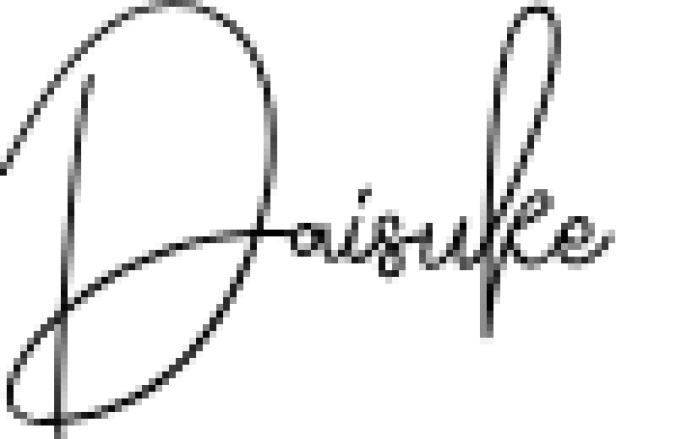 Daisuke Font Preview