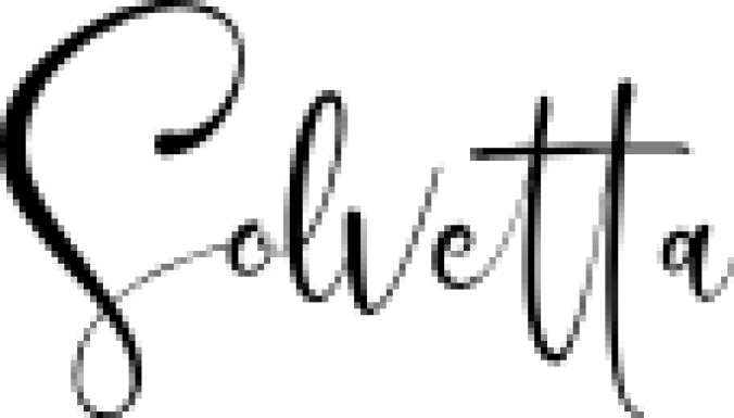 Solvetta Font Preview
