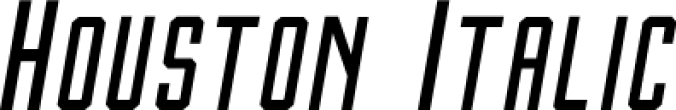 Houston Italic Font Preview