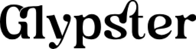 Glypster Black Font Preview