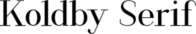 Koldby Serif Font Preview