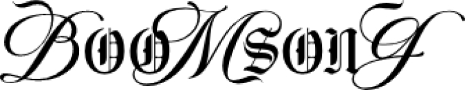 Boomsong Font Preview