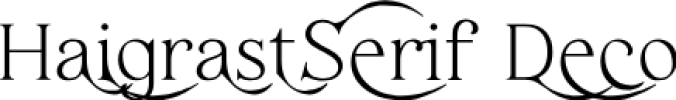 Haigrast Serif Font Preview
