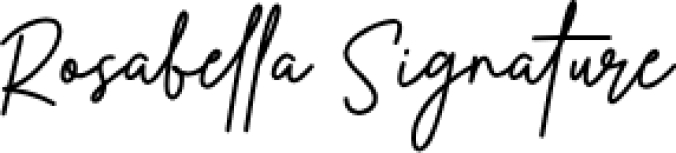 Rosabella Signature Font Preview