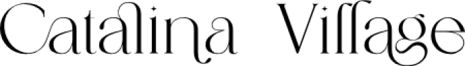 Catalina - Classy Ligature f Font Preview