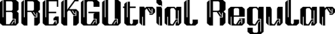 BREKG Utrial Font Preview
