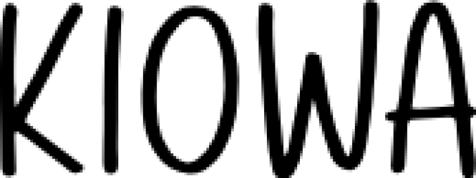 Kiowa Font Preview