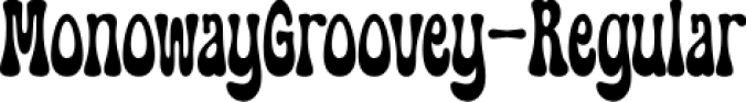 Monoway Groovey Font Preview