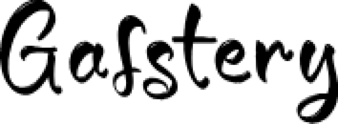 Gafstery Font Preview