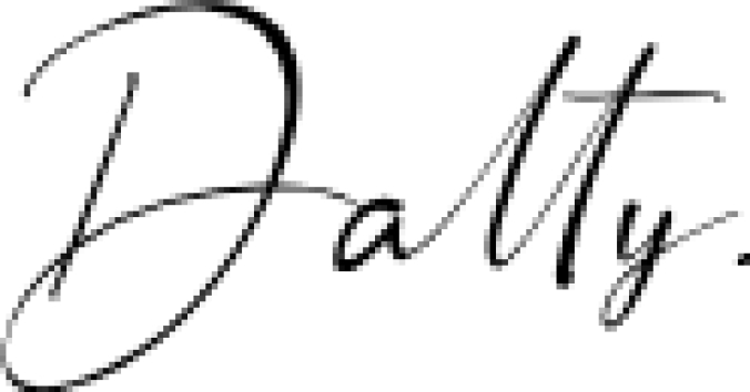 Dalty . Font Preview