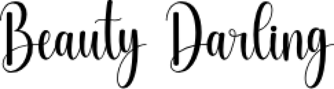 Beauty Darling Font Preview