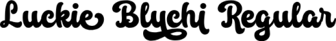 Luckie Bluchi Font Preview