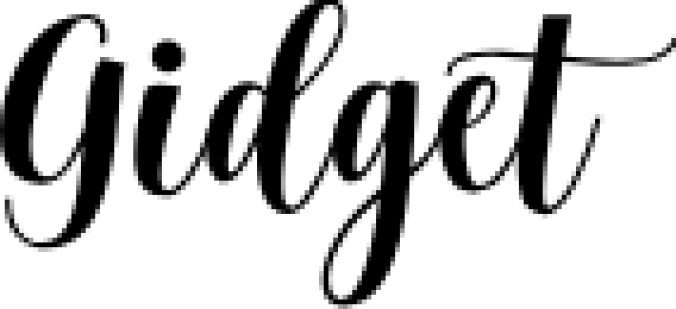 Gidge Font Preview