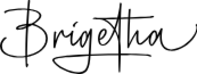 Brigetha Signature Font Preview