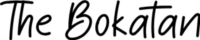The Bokatan - Scrip Font Preview