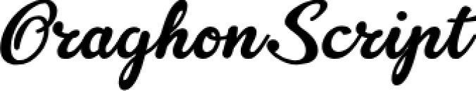 Oraghon Scrip Font Preview